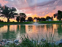 Sunset at Blue Spruce Pond