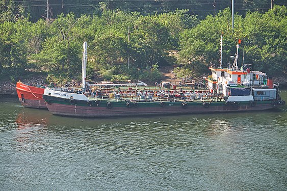 Supreme Liner 1 (VPT 201300001) docked near Visakhapatnam port