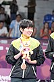 Deutsch: Tischtennis bei den Olympischen Jugendspielen 2018; Tag 9, 15. Oktober 2018; Mixed Medaillenzeremonie - Gold: Yingsha Sun & Wang Chuqin (CHN), Silber: Miu Hirano & Tomokazu Harimoto (JPN), Bronze: Su Pei-ling & Lin Yun-ju (TPE)); Medaillen-Verleiher: IOC member Ryu Seung-minu (KOR), Maskottchen-Verleiher: ITTF Vice-Presiden Nestor Tenca (ARG) English: Table tennis at the 2018 Summer Youth Olympics at 15 October 2018 – Mixed Medal Ceremony - Gold: Yingsha Sun & Wang Chuqin (CHN), Silver: Miu Hirano & Tomokazu Harimoto (JPN), Bronze: Su Pei-ling & Lin Yun-ju (TPE)); Medal presenter: IOC member Ryu Seung-minu (KOR), Mascot presenter: ITTF Vice-Presiden Nestor Tenca (ARG)