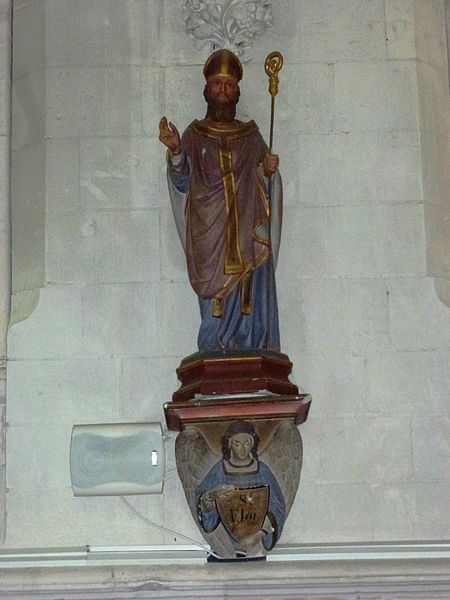 File:Tatinghem (Pas-de-Calais, Fr) Église Saint-Jacques, statue Saint Eloy.JPG