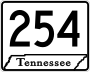 State Route 254 marker