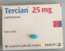 Boite de Tercian 25 mg (France)