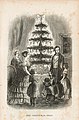 Семья у рождественской ёлки. Гравюра из американского альманаха «Godey's Lady's Book», 1850 год