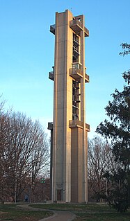Thomas Rees Memorial Carillon Bell instrument in Springfield, Illinois, US