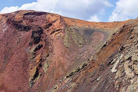 Montaña de Timanfaya, caldera, Timanfaya National Park Lanzarote