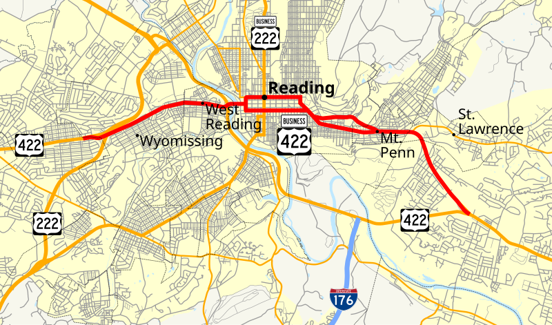 File:U.S. Route 422 Business (Reading) map.svg