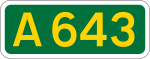 A643 road