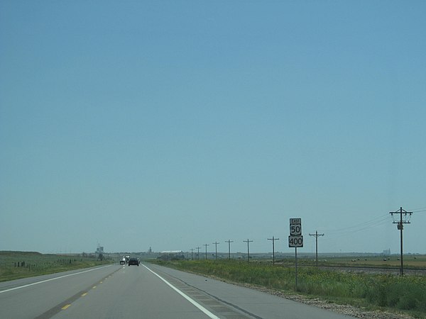 US 50 and US 400 eastbound