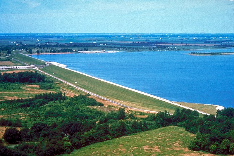 File:USACE Carlyle Lake and Dam.jpg