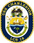 USS Charleston (LCS-18) amblemi, 2019.png