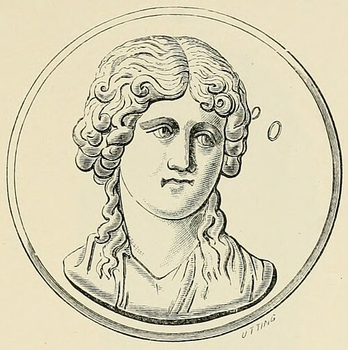 Likeness after a bust of Antonia on an engraved gem found at Stanwix, near Carlisle.