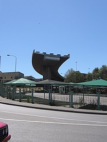 The bridge looking west Unfinished bridge Cape Town.jpg