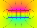 E-field around square capacitor