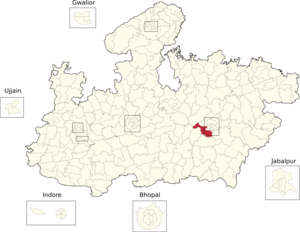 Vidhan Sabha constituencies of Madhya Pradesh (96-Bargi).png