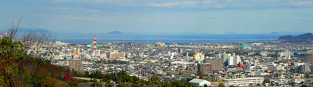 Downtown Niihama and Seto Inner Sea