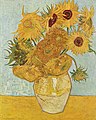 《向日葵》（Vase with Twelve Sunflowers），1888年，收藏於德國慕尼黑新繪畫陳列館