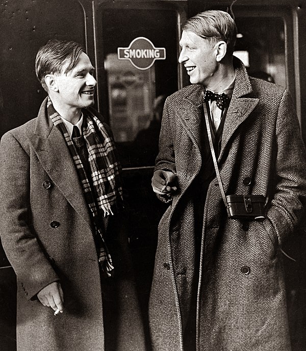 Christopher Isherwood and W. H. Auden circa 1938.