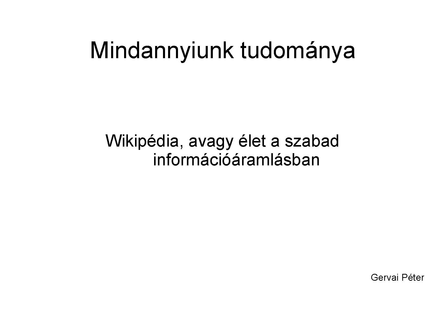 HTE Előadás slide, 2008 január