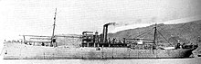 The Japanese seaplane carrier Wakamiya conducted the world's first naval-launched air raids in 1914 Wakamiya.jpg