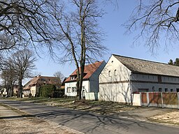 Werder (Havel) Bliesendorf Dorfstraße Blick nach Westen