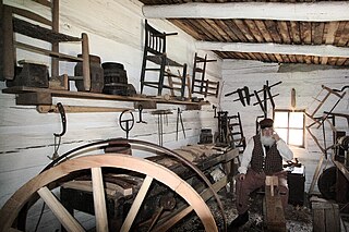 <span class="mw-page-title-main">Wheelwright</span> Person who builds or repairs wooden wheels