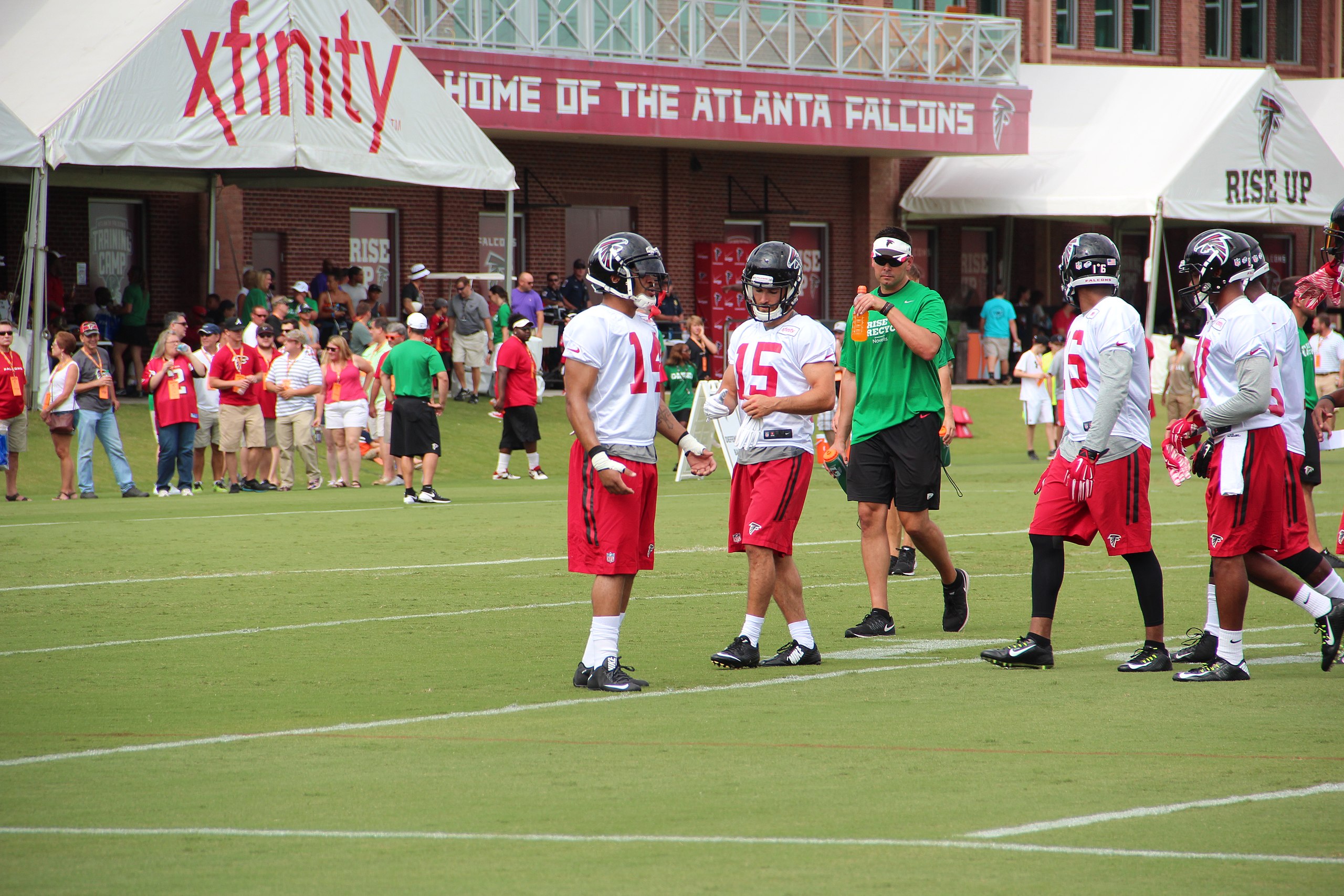 File:Atlanta Falcons wide receivers at training camp, July 2016.jpg -  Wikimedia Commons