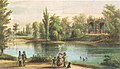 Wiener Stadtpark, Farblithographie around 1862