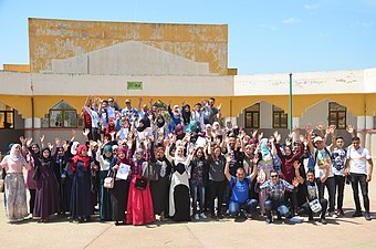 Ceremony of Closing and delivery of the Diplomas Wikipedia education Program At the French Institute of the University of Chlef in Algeria