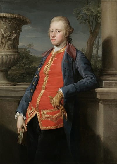 William Cavendish, 5th Duke of Devonshire, painted in Rome by Pompeo Batoni, 1768