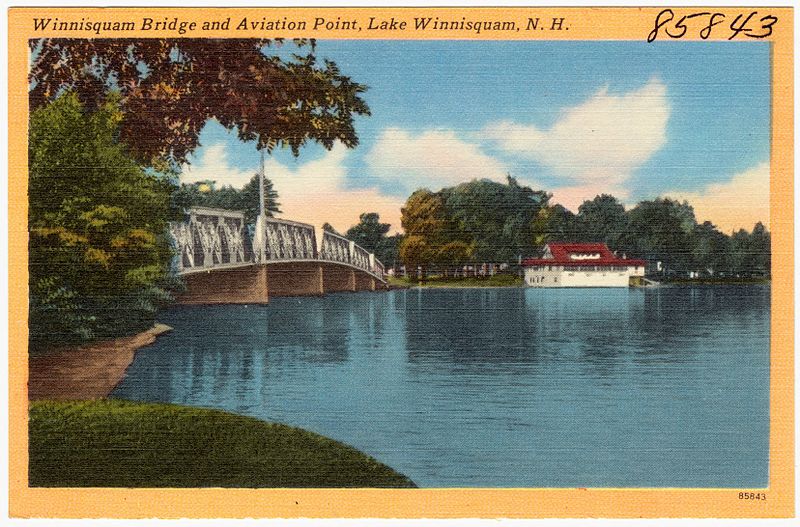 File:Winnisquam Bridge and Aviation Point, Lake Winnisquam, N.H (85843).jpg