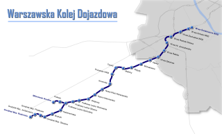 <span class="mw-page-title-main">Warsaw Commuter Railway</span> Commuter rail line in Warsaw, Poland