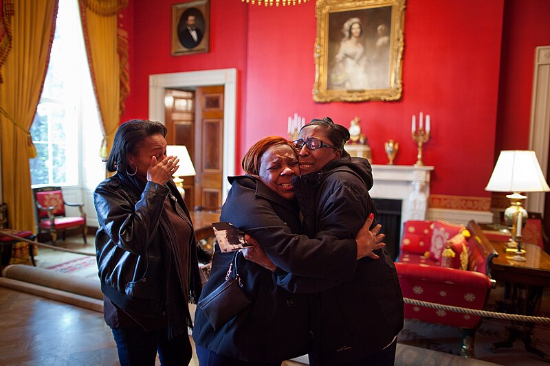 File:Women in the Red Room after meeting Michelle Obama.jpg