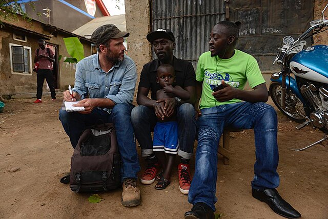 Xavier Aldekoa en Kampala, Uganda. 2018. Imagen de Alfons Rodríguez.