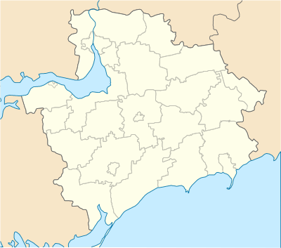 Harta de localizare Ucraina Regiunea Zaporijjea