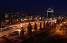 Zhovtneva square, Zaporizhzhia at night (Vladimir Yaitskiy, 2013).jpg