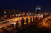 Zaporizhia at night