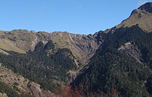 The source of the Zhuoshui River at Wuling in Hehuanshan