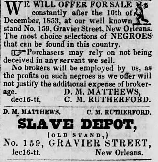 <span class="mw-page-title-main">C. M. Rutherford</span> American slave trader (c. 1810–aft. 1866)