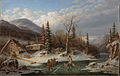 Winter Landscape, Laval (L'Hiver dans les montagnes de Laval, près de Québec – la fissure dans la glace), peinture à l’huile, 1862, Musée des beaux-arts du Canada