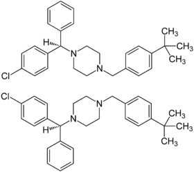 Estrutura química de Buclizina