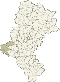 موقعیت شهرستان راچیبوش در نقشه