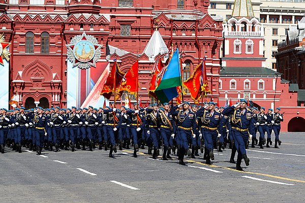 Cadets parading on Red Square, 9 May 2016.