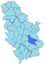 Нишавский округ на карте