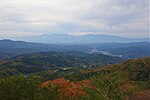 展望台から安達太良山と吾妻連峰
