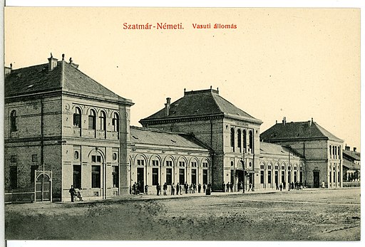 13447-Szatmar-Nemeti-1911-Vasuti allomas-Brück & Sohn Kunstverlag