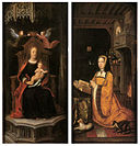 16th-century unknown painters - Diptych with Margaret of Austria Worshipping - WGA23613.jpg