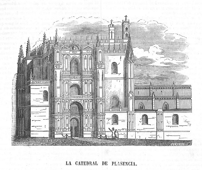 File:1848-08-06, Semanario Pintoresco Español, La catedral de Plasencia.jpg