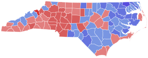 1984 North Carolina gubernatorial election results map by county.svg