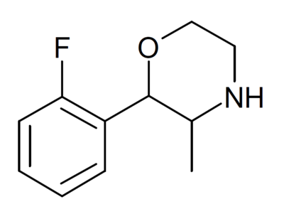 2-Fluorophenmetrazine structure.png