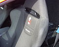 The backrest of the stock 2000 SVT Cobra R Recaro driver seat.